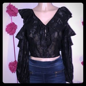 H&M Stylish black blouse